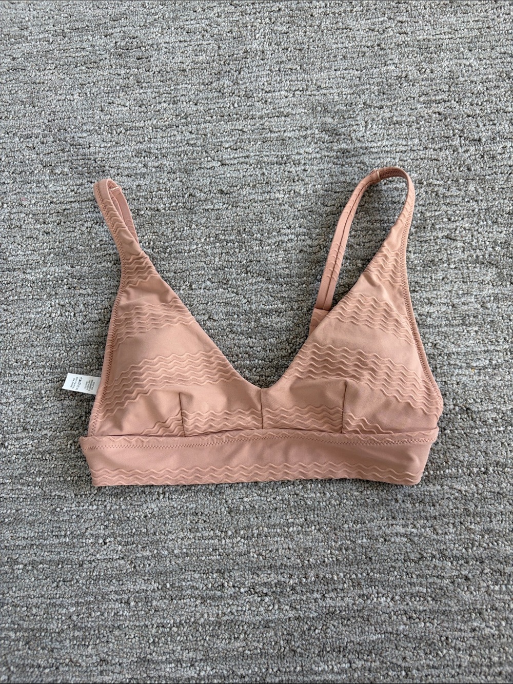 aerie Wireless Bikini Top in Tan